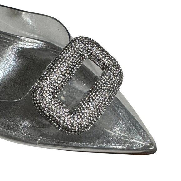 Steve Madden Clear Crystal Vienna Pump Stiletto Size 8.5 New $120 - Picture 10 of 10